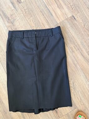 BCBGMaxAzria Black Midi Pencil Skirt